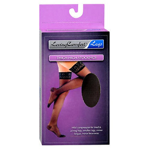 Scott Specialties, Scott Specialties Stockings Thigh-High, 10-20 LCE BLACK, KPP X-LARGE 1 each