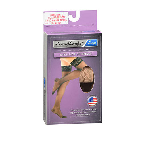 Scott Specialties, Scott Specialties Stockings Thigh-High, 10-20 LCE BEIGE KPP, X-LARGE 1 each