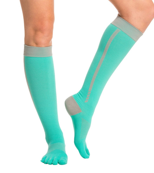 Toesox Zoe Compression Knee High Yoga Socks