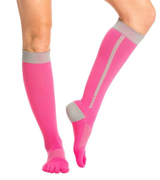 Toesox Zoe Compression Knee High Yoga Socks