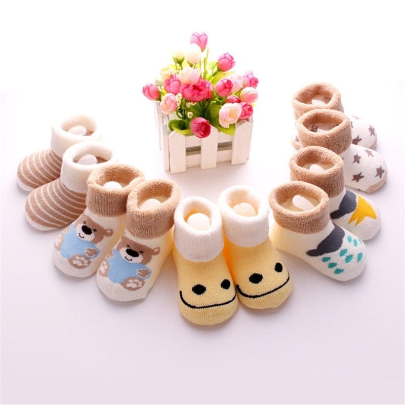 3 Pair Unisex baby Socks Spring Warm toddler Socks
