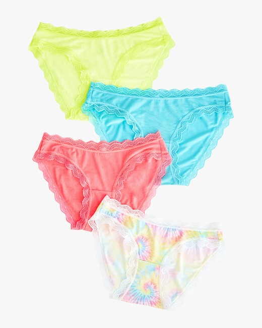 Tie Dye Knickers Box Set 4PK