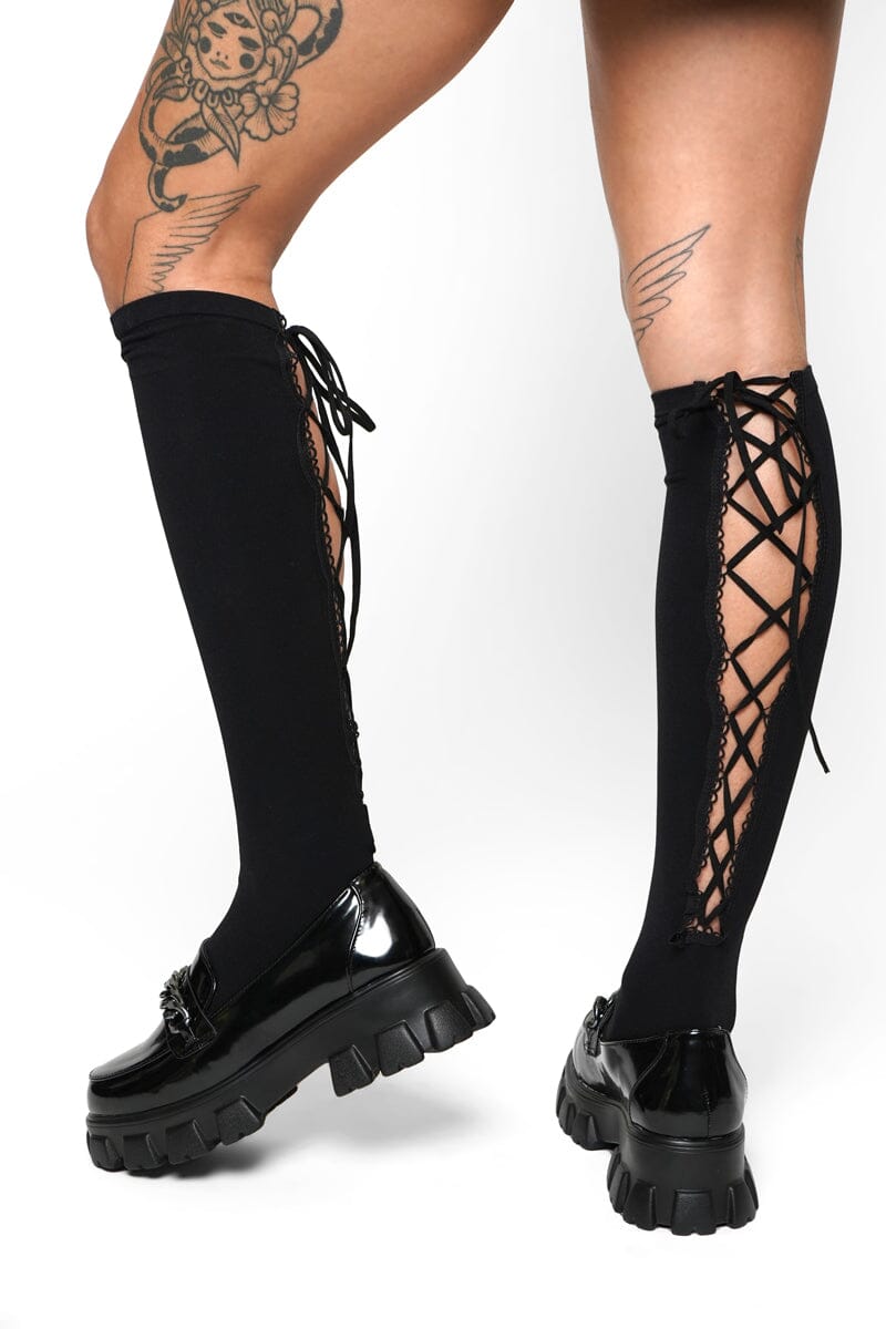 Sweet Dreams Lace Up Socks