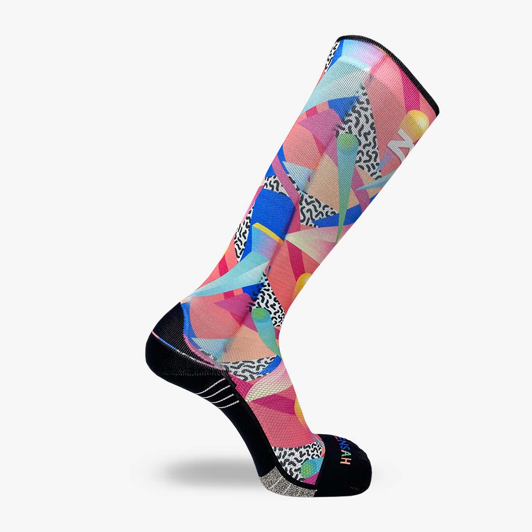 Retro Shapes Compression Socks (Knee-High)