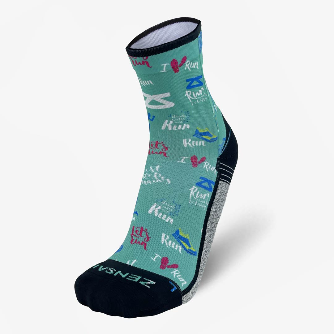 Running Motivation Socks (Mini-Crew)