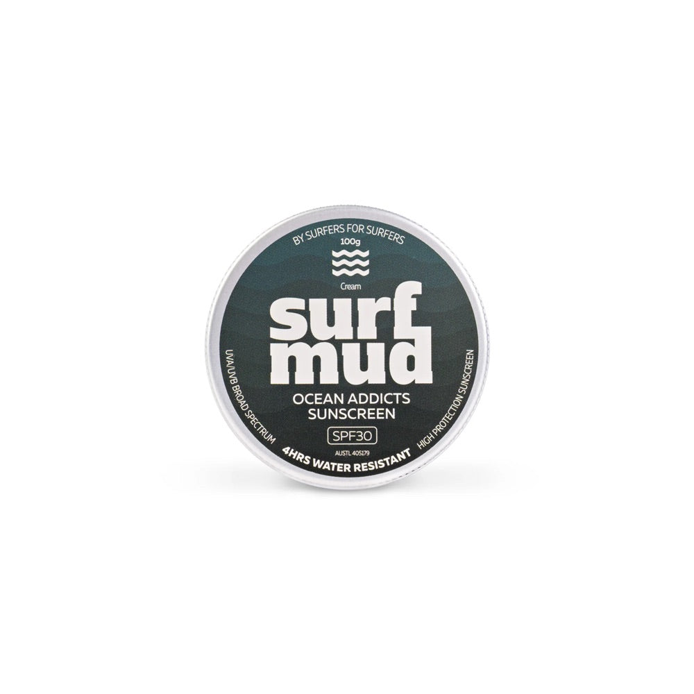 SURFMUD Ocean Addicts Sunscreen SPF 30 Tin 100g