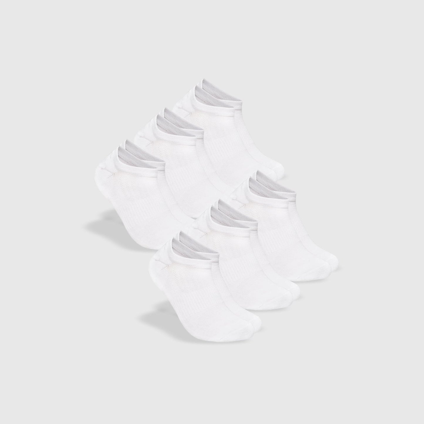 White No Show Socks 6-Pack