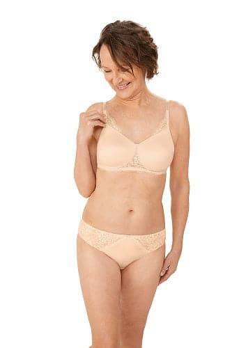 Amoena Emma Wire-Free Padded Mastectomy Bra - Peach