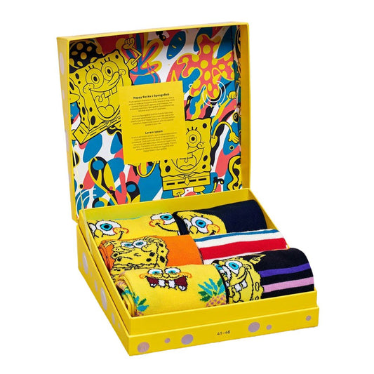 SpongeBob Socks Gift Box Set - 6-Pack