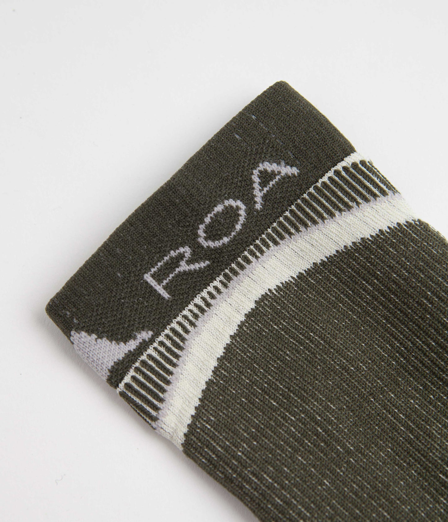 ROA Long Socks - Olive / Beige