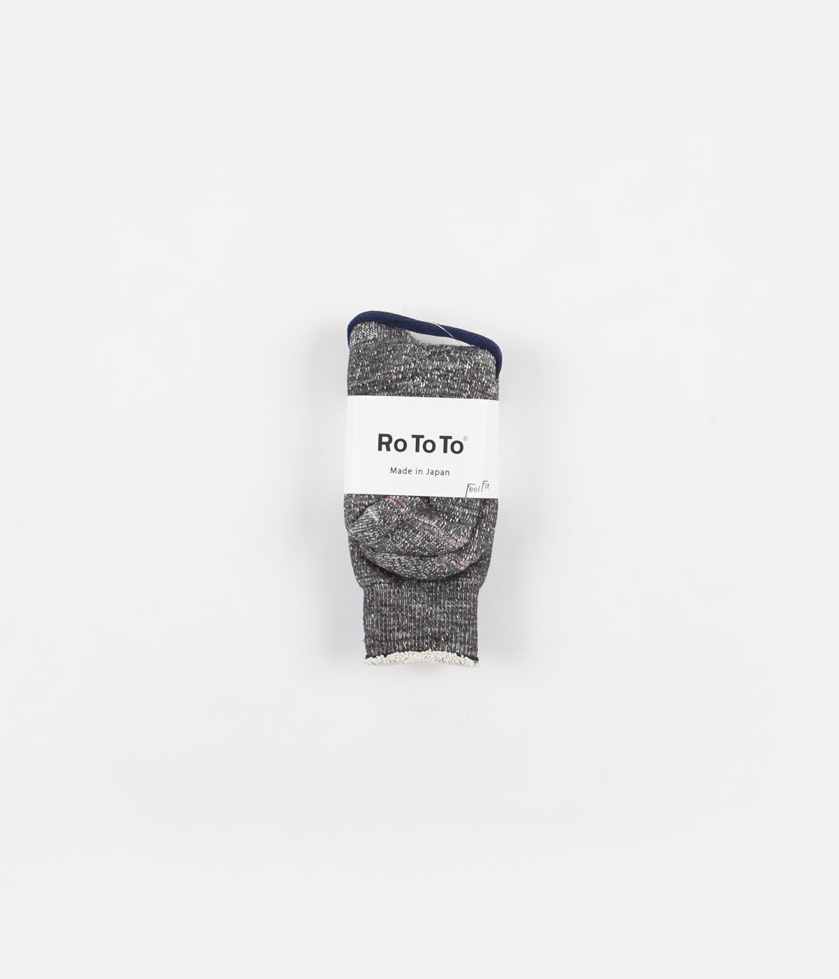RoToTo Double Face Merino Blend Socks - Charcoal