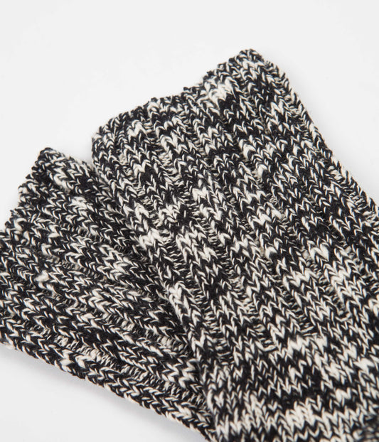 RoToTo Low Gauge Slub Socks - Black