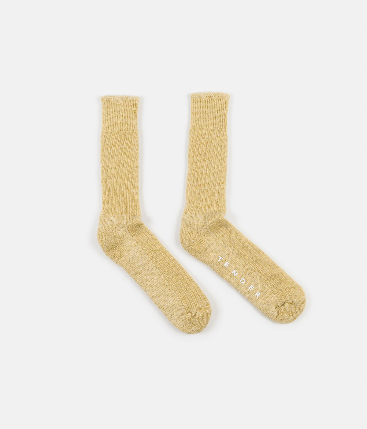 Tender Rib Calf Socks - Iron Rust Mohair