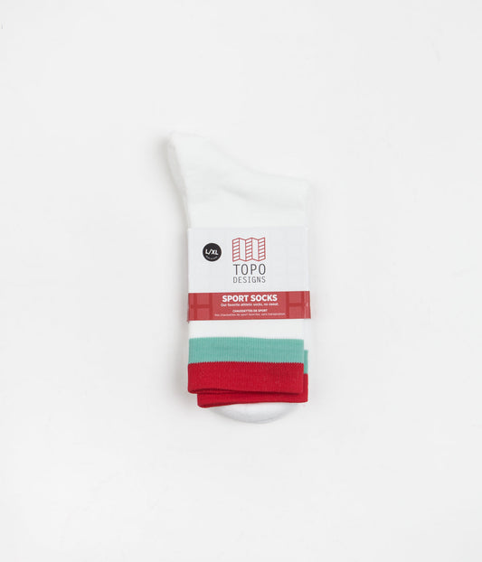 Topo Designs Sport Socks - White
