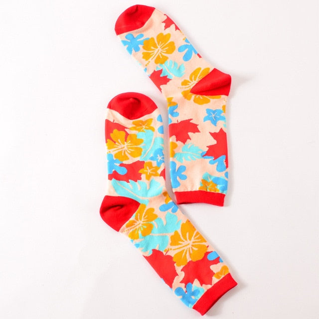 womens colorful crew socks