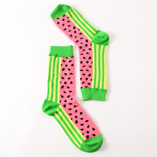 womens colorful crew socks
