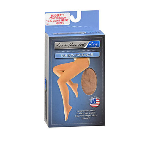Scott Specialties, Loving Comfort Fashion Pantyhose Moderate, 15-20 BEIGE KPP, QUEEN 1 each