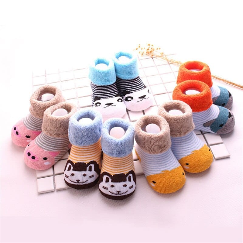 3 Pair Unisex baby Socks Spring  Warm toddler Socks