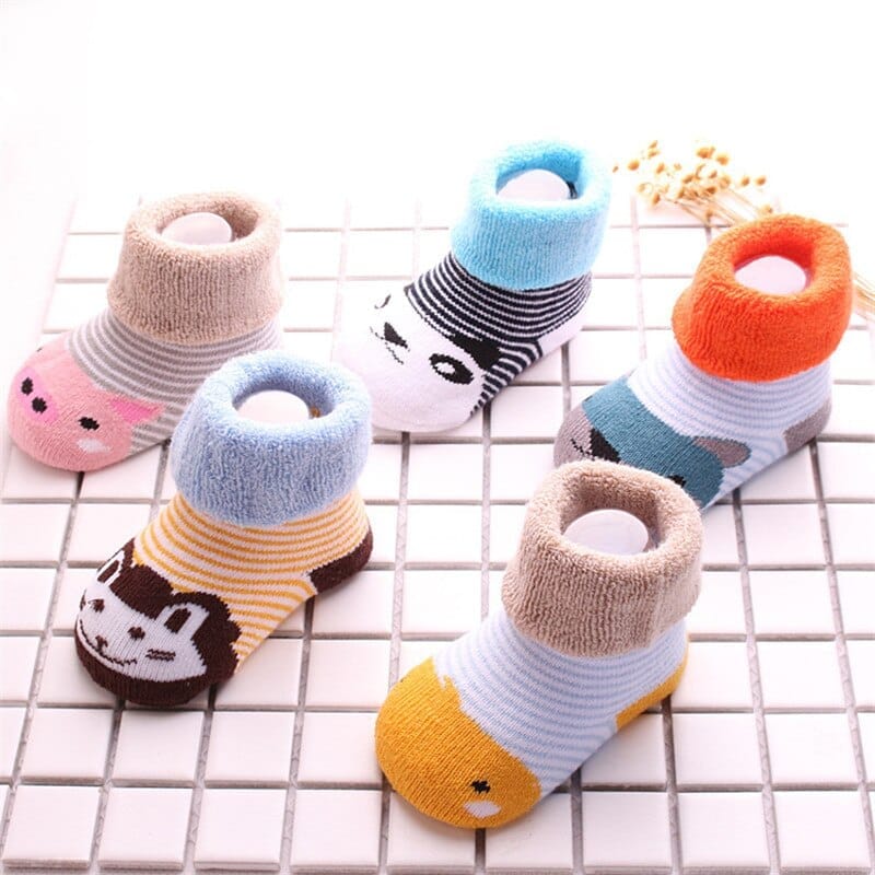 3 Pair Unisex baby Socks Spring  Warm toddler Socks