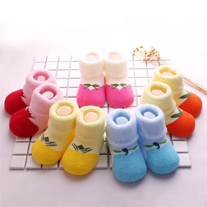 3 Pair Unisex baby Socks Spring  Warm toddler Socks