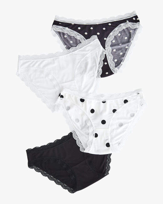 Polka Dot Knickers Set 4PK