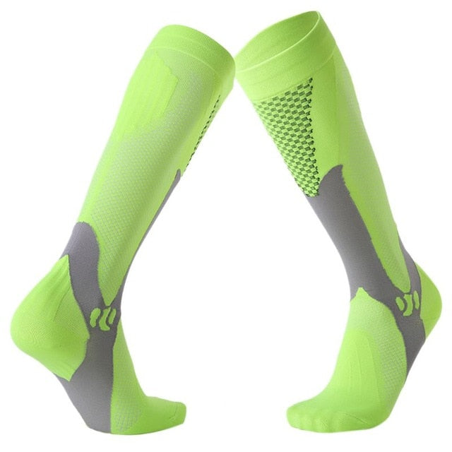 Mens Sports Knee Socks Yellow