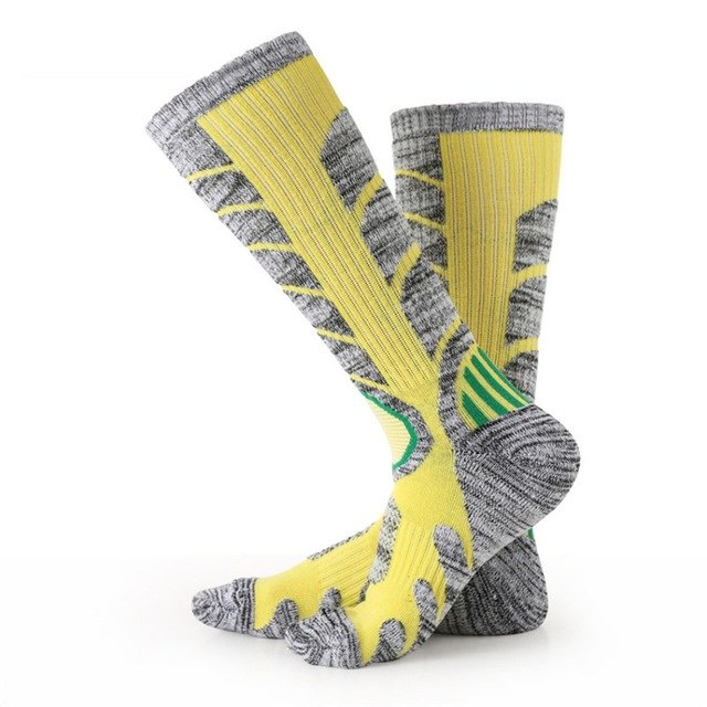 Thermal Ski Socks Thickened Heel/Sole Rubber Bands Keep Socks in Place
