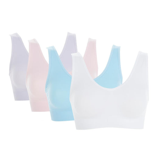 Rhonda Shear Seamless Ahh Bra 4-Pack Pastels