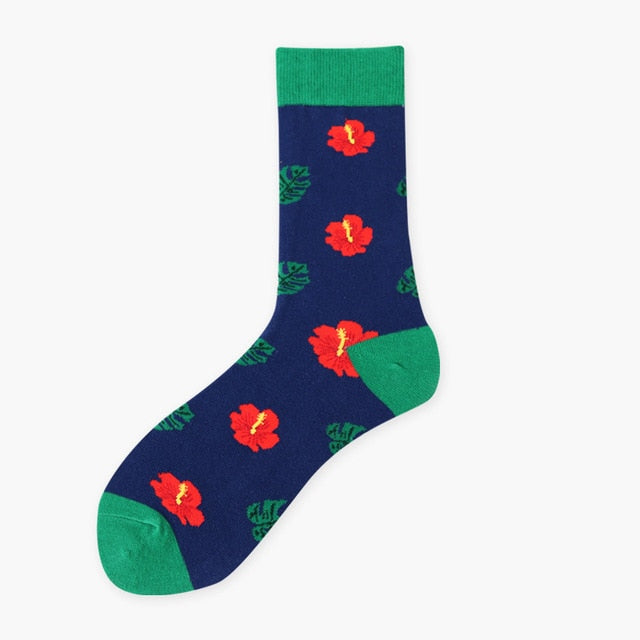 womens colorful crew socks
