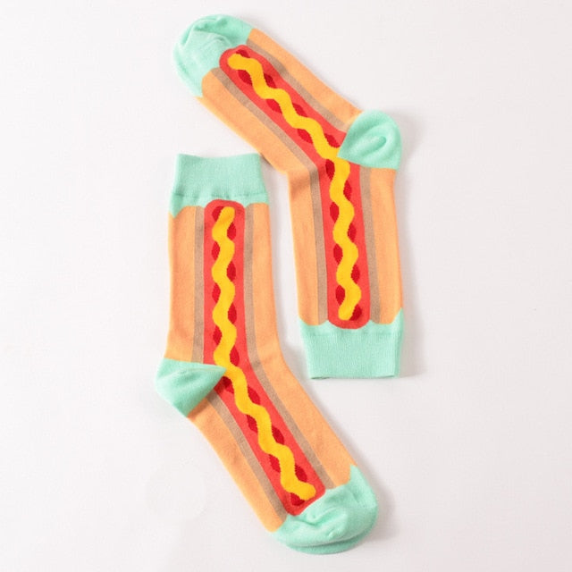 womens colorful crew socks