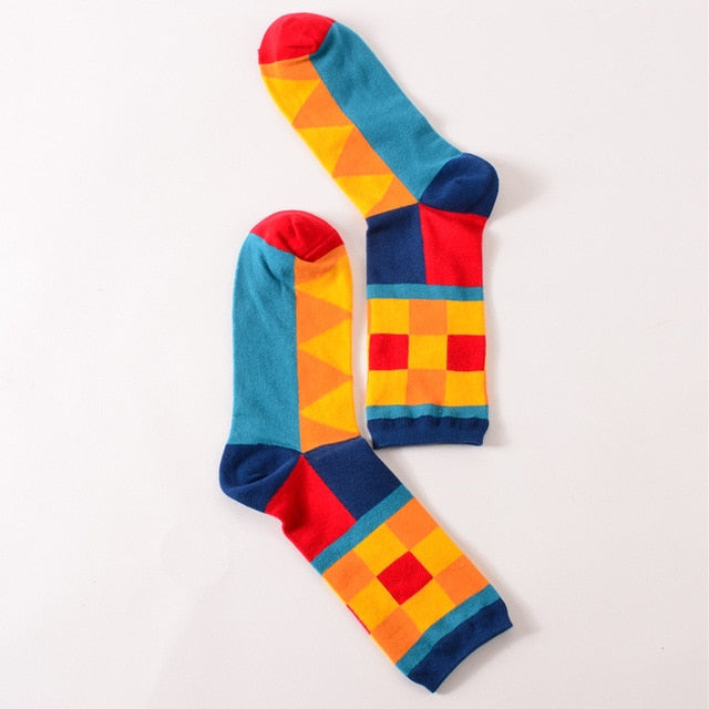 womens colorful crew socks