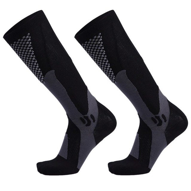 Mens Sports Knee Socks Black