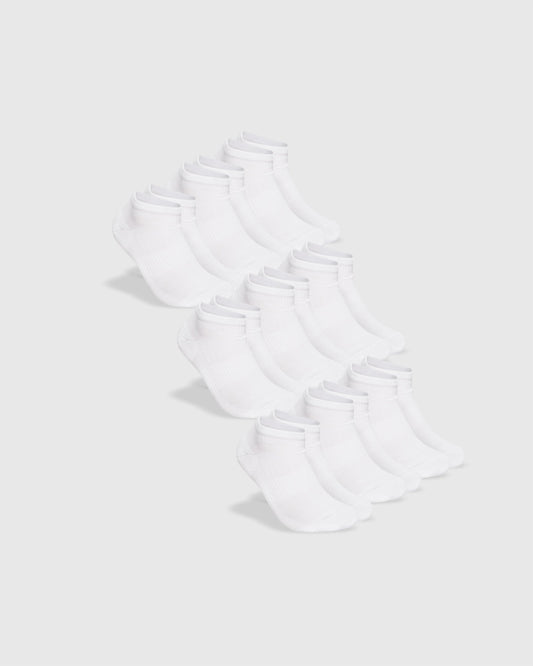 White Ankle Sock 9-Pack