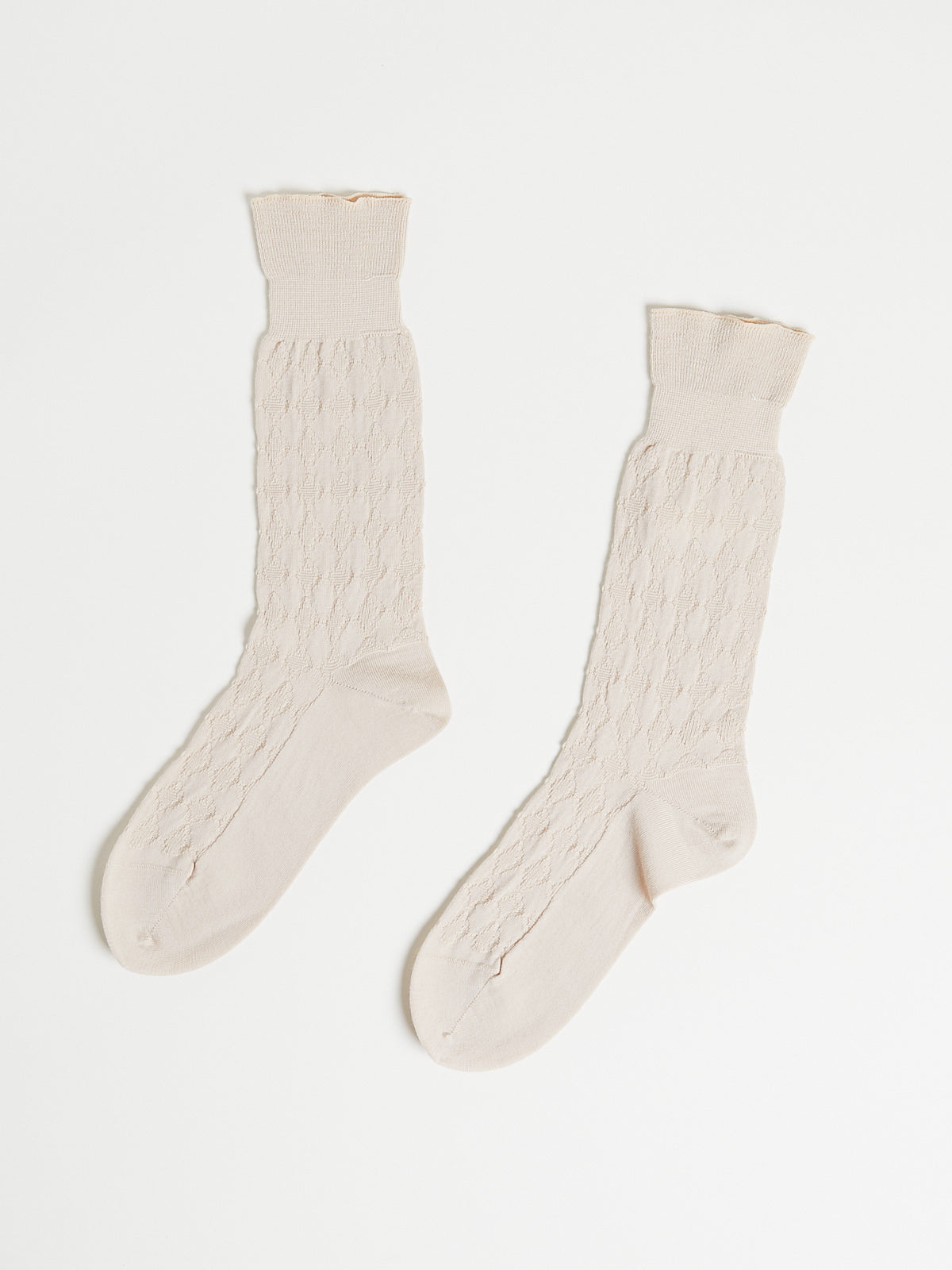 Super Merino Link Socks in Ivory