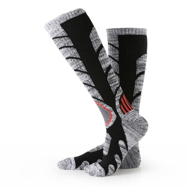 Thermal Ski Socks Thickened Heel/Sole Rubber Bands Keep Socks in Place
