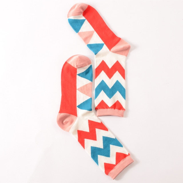 womens colorful crew socks