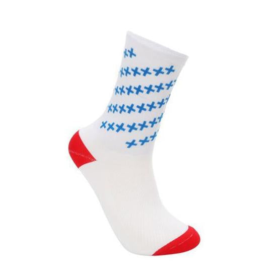Mid Calf Socks White