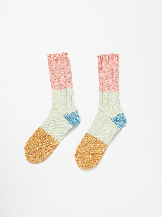 56 Yarns Linen Grandrelle Socks in Pink