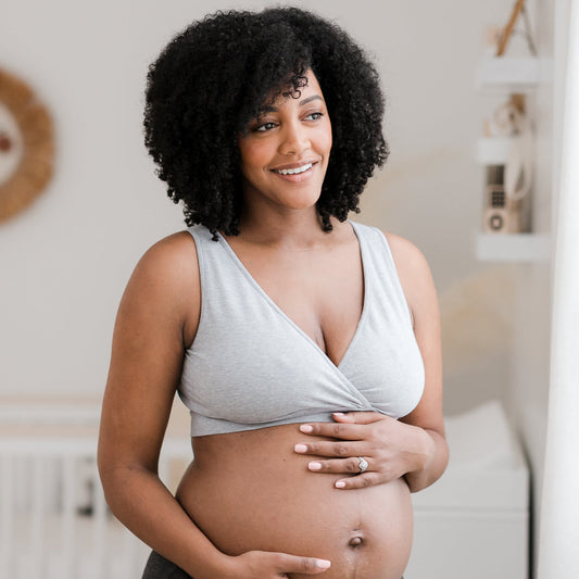 Organic Cotton Sleep & Nursing Bra | Grey Heather