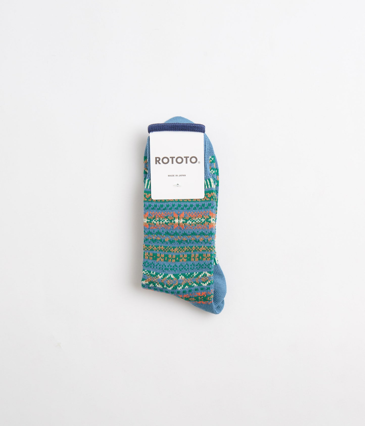 RoToTo Patterned Socks - Blue