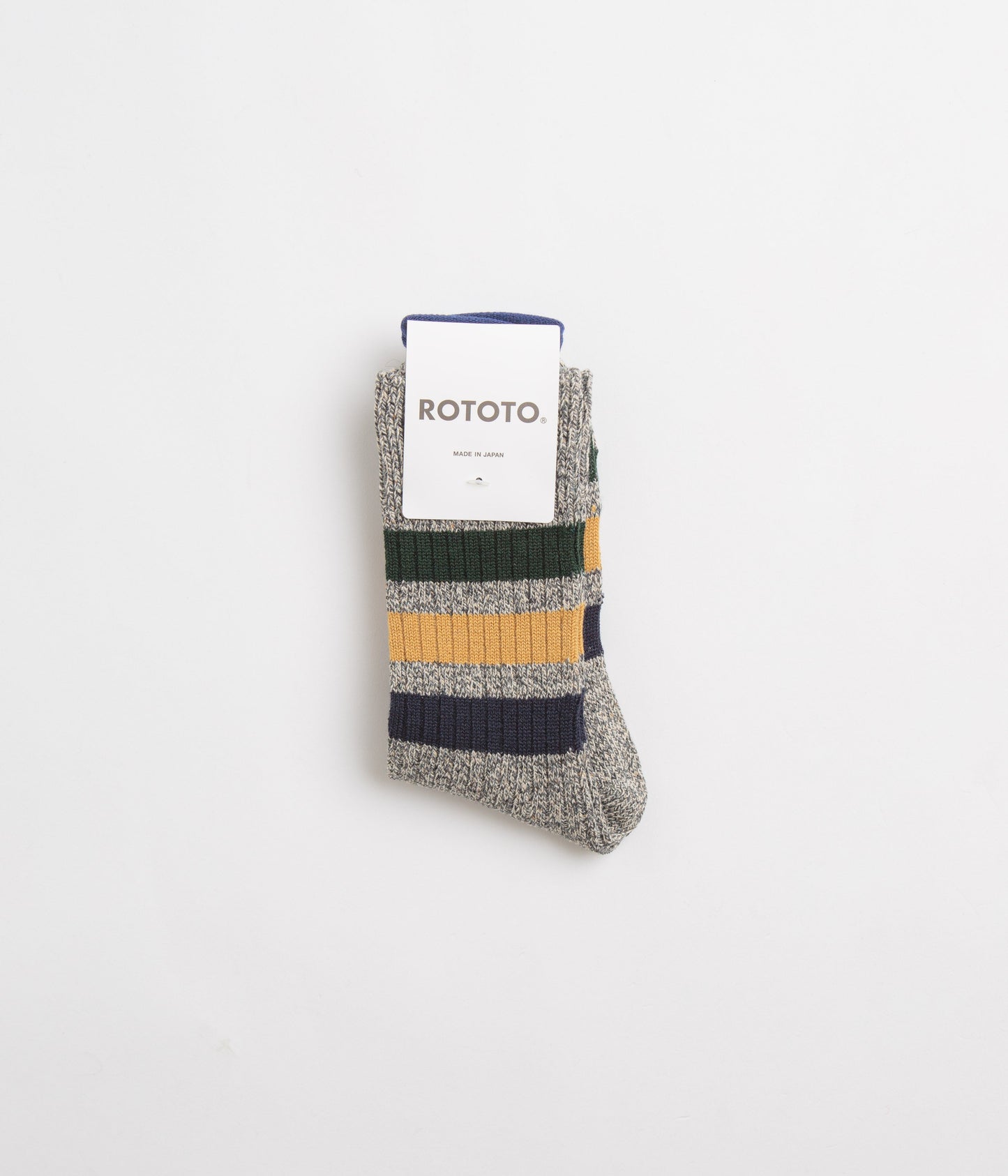 RoToTo Striped Socks - Dark Grey