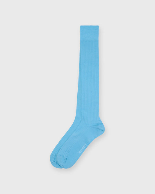 Over-The-Calf Dress Socks in Glacier Extra Fine Merino