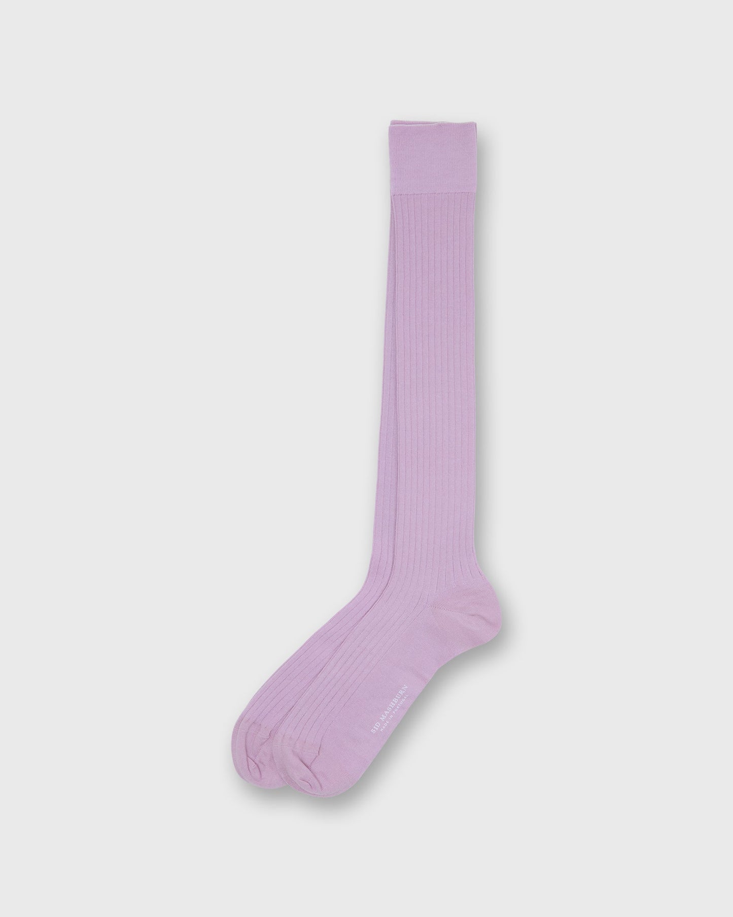 Over-The-Calf Dress Socks in Orchid Extra Fine Merino