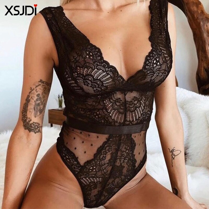 Sexy Embroidered Lingerie Set Lace Bow Adjustable Shoulder Straps Push-up Bra