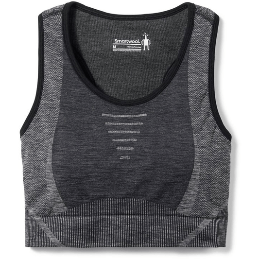 1 Womens Intraknit Racerback Bra  -  X-Small / Black Heather