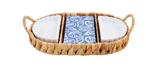 Shell Guest Towel & Dish Set