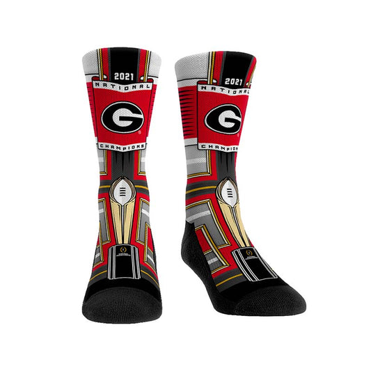 UGA 2021 National Champion Trophy Socks