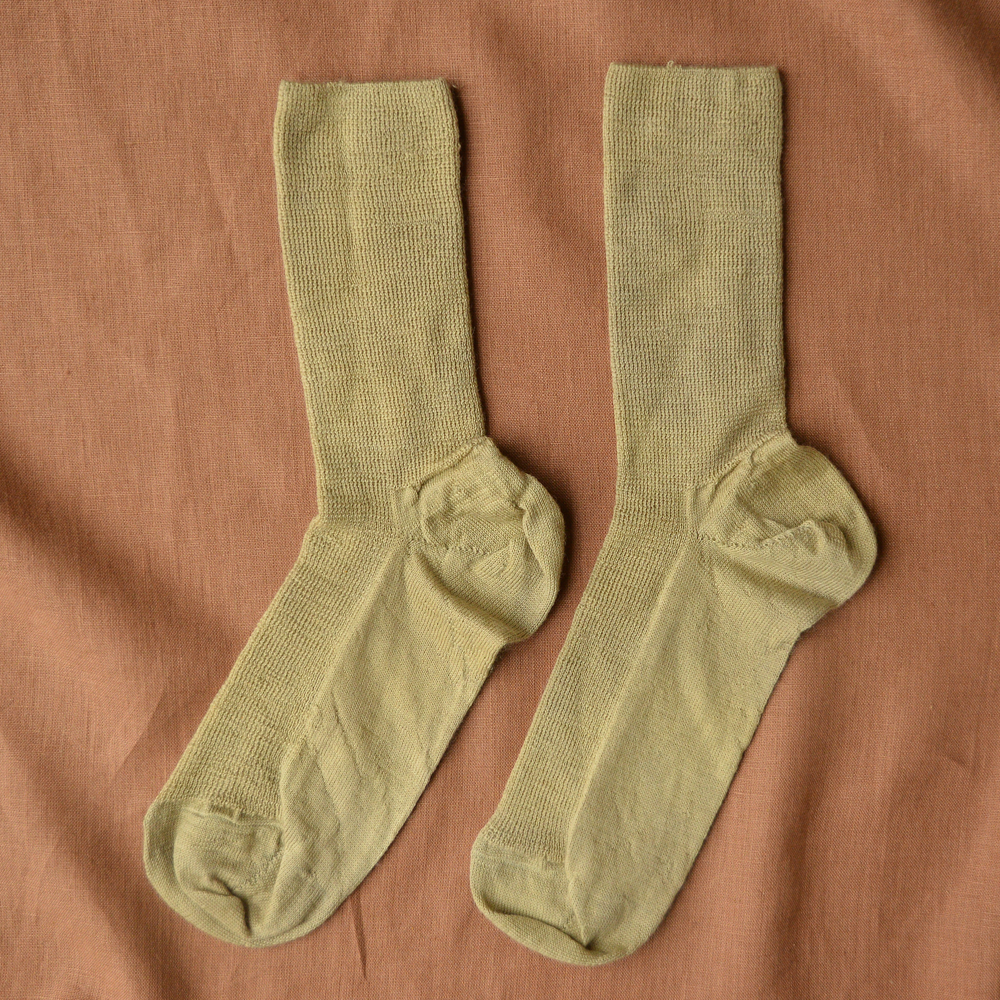 Plant Dyed Fine Organic Wool Socks (36-43)