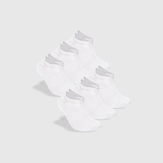 White No Show Socks 6-Pack