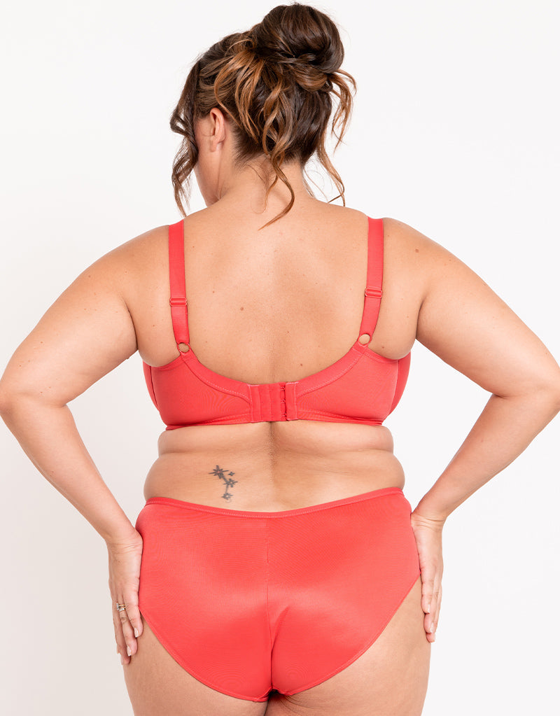 Adella Athena Full Cup Side Support Bra Papaya